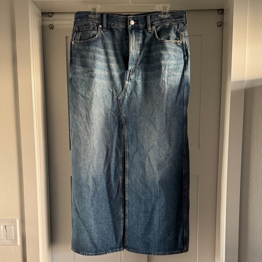 Madewell Classic Blue Denim Skirt